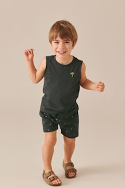Charcoal Grey Vest and Shorts Set (3mths-7yrs) - Image 1 of 7
