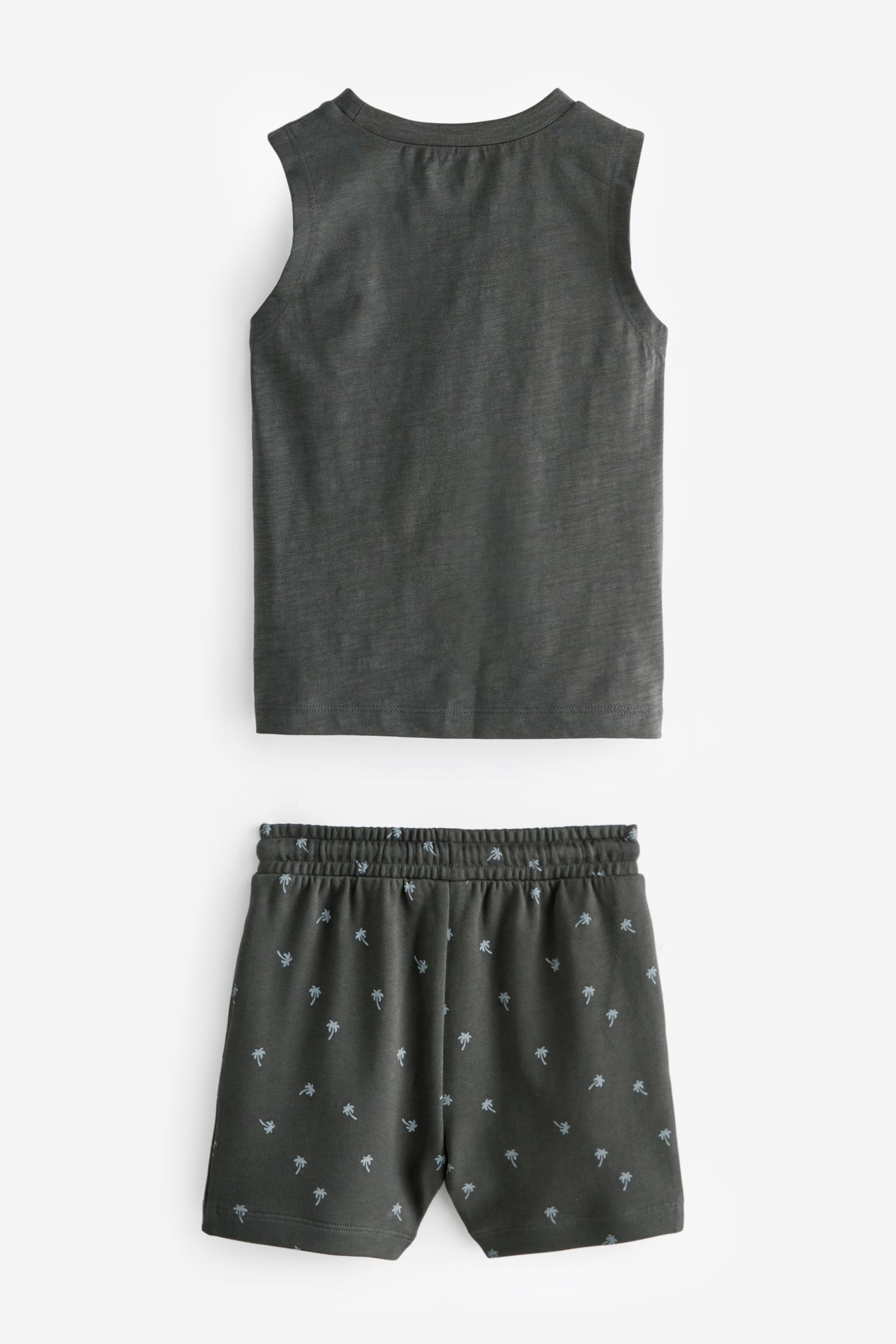 Charcoal Grey Vest and Shorts Set (3mths-7yrs) - Image 6 of 7