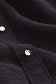 Black Button Through Shirt With Hardwear Buttons - Image 6 of 6