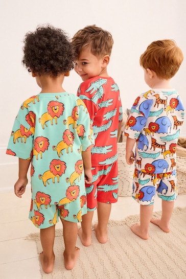 Bright Animal Short Pyjamas 3 Pack (9mths-12yrs)