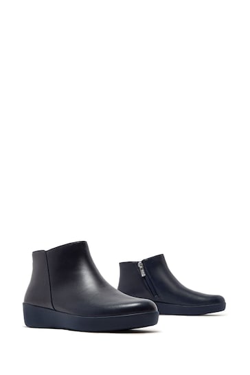 FitFlop Blue Sumi Leather Ankle Boots