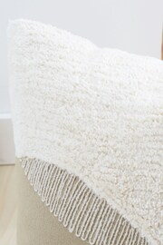 Natural Tufted Stripes Cotton Cushion - Image 3 of 5