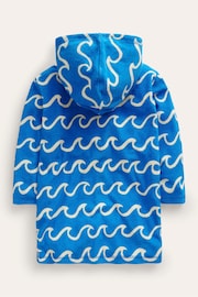 Boden Blue Appliqué Towelling Throw-On Robe - Image 2 of 3