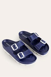 Boden Blue Lyla Double Buckle Slides - Image 3 of 4