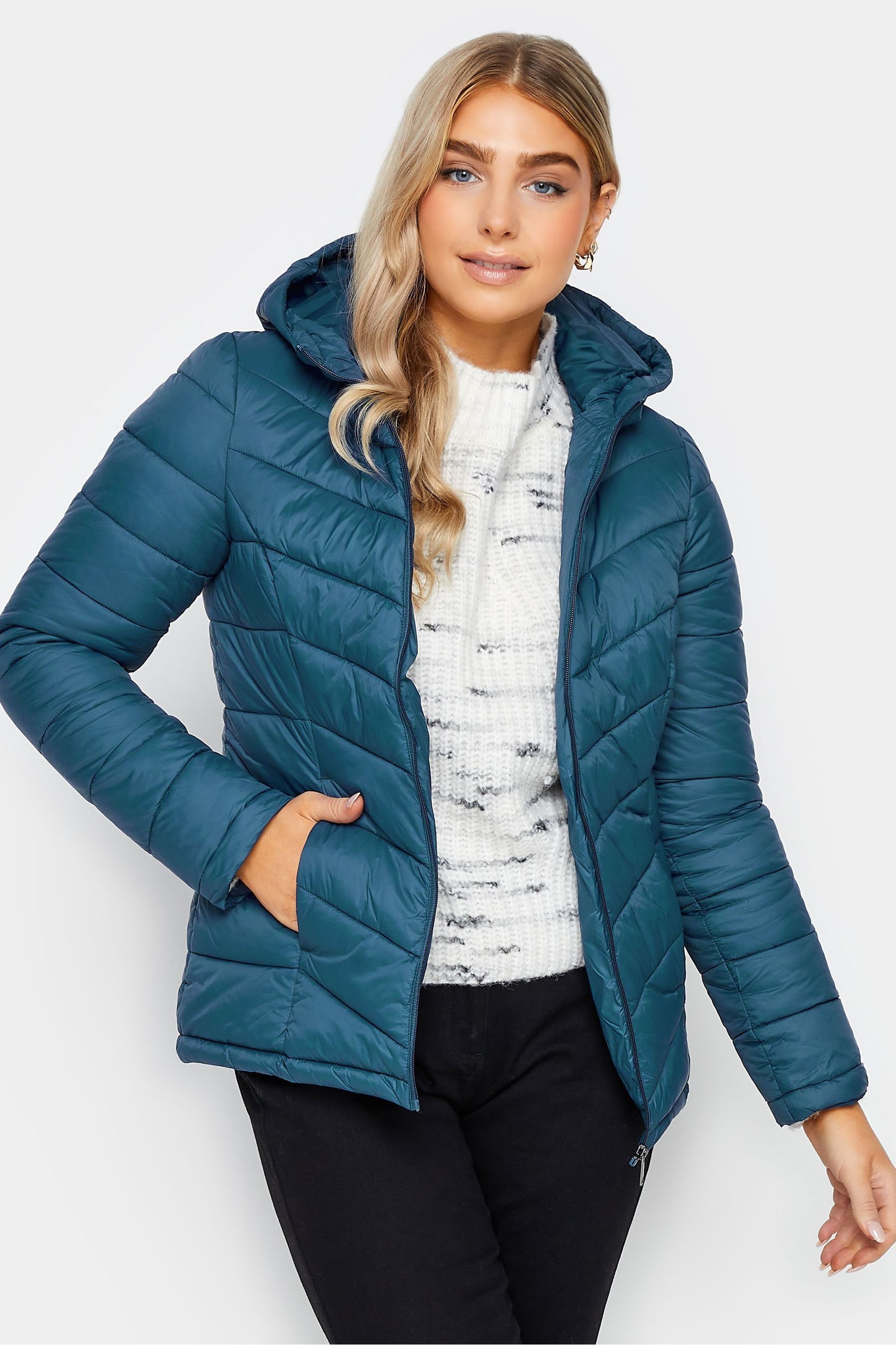 Turquoise padded sales jacket