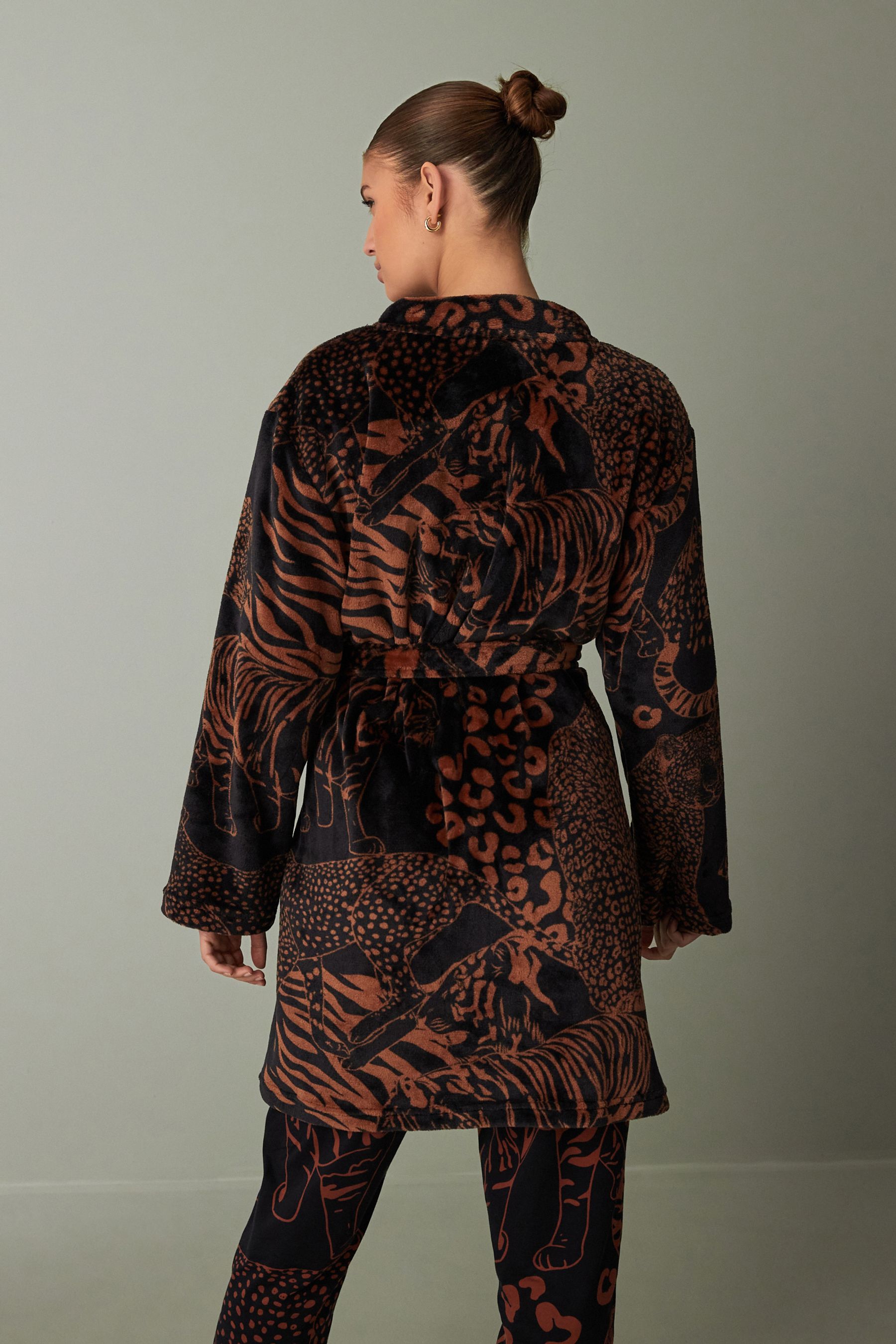 Next leopard print dressing gown cheap
