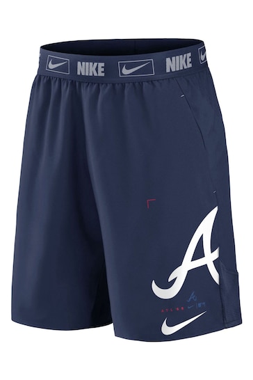 Nike Blue Atlanta Braves Bold Express Woven Shorts