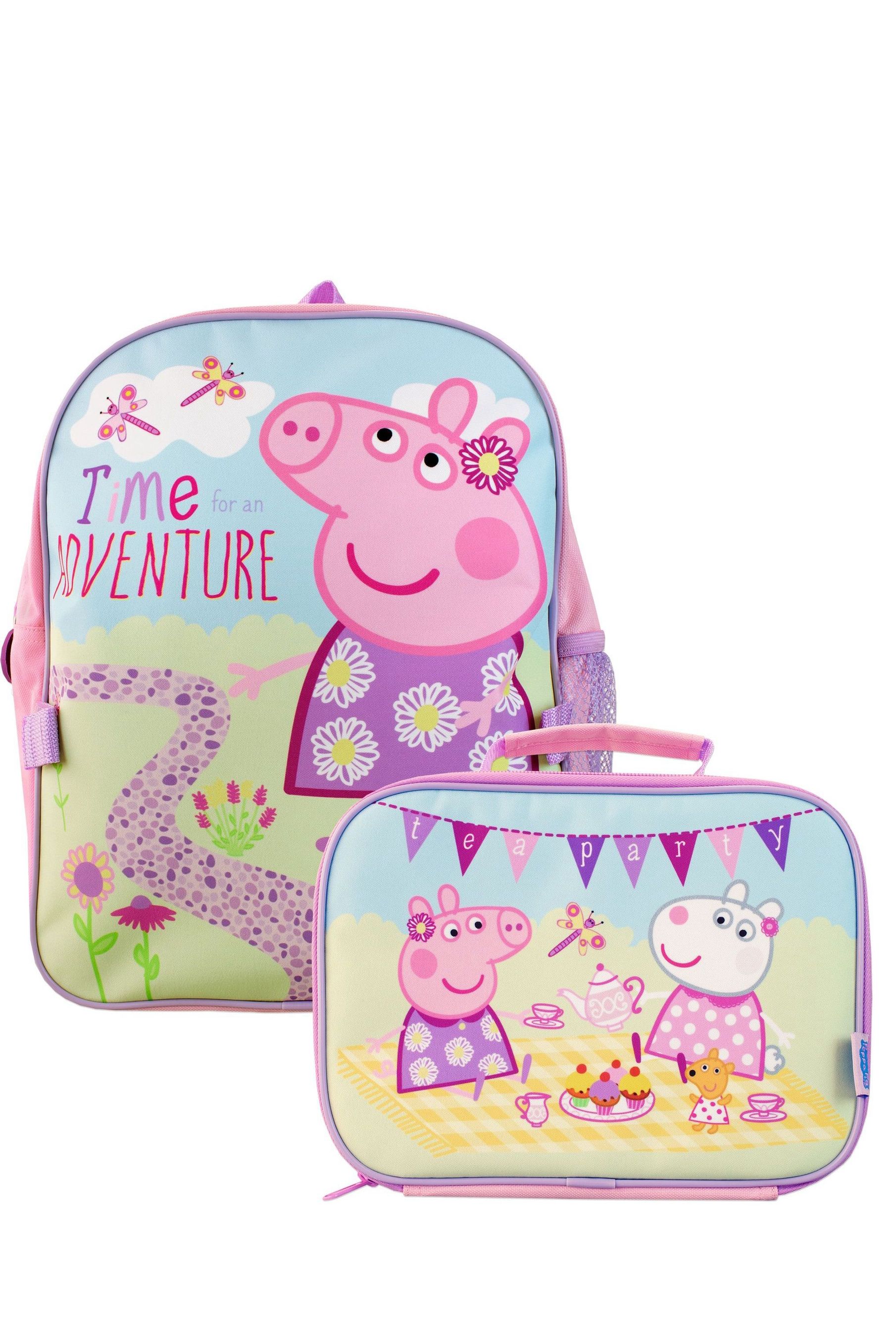 Buy Character Pink Peppa Pig Backpack and Lunch Bag Set from the Next UK online shop