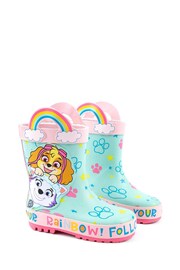 Vanilla Underground Blue Paw Patrol Girls Skye & Everest Wellington Boots with Handles - Image 1 of 5