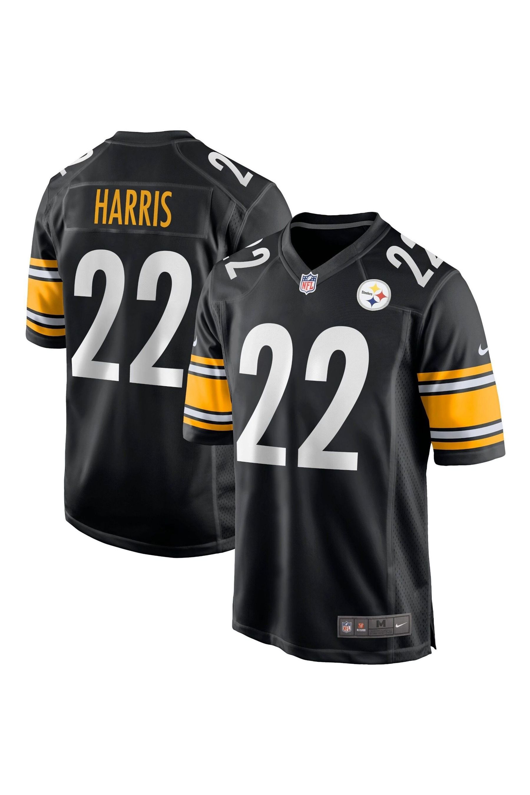 Buy Nike Black NFL Pittsburgh Steelers Home Game Jersey Najee Harris from the Next UK online shop