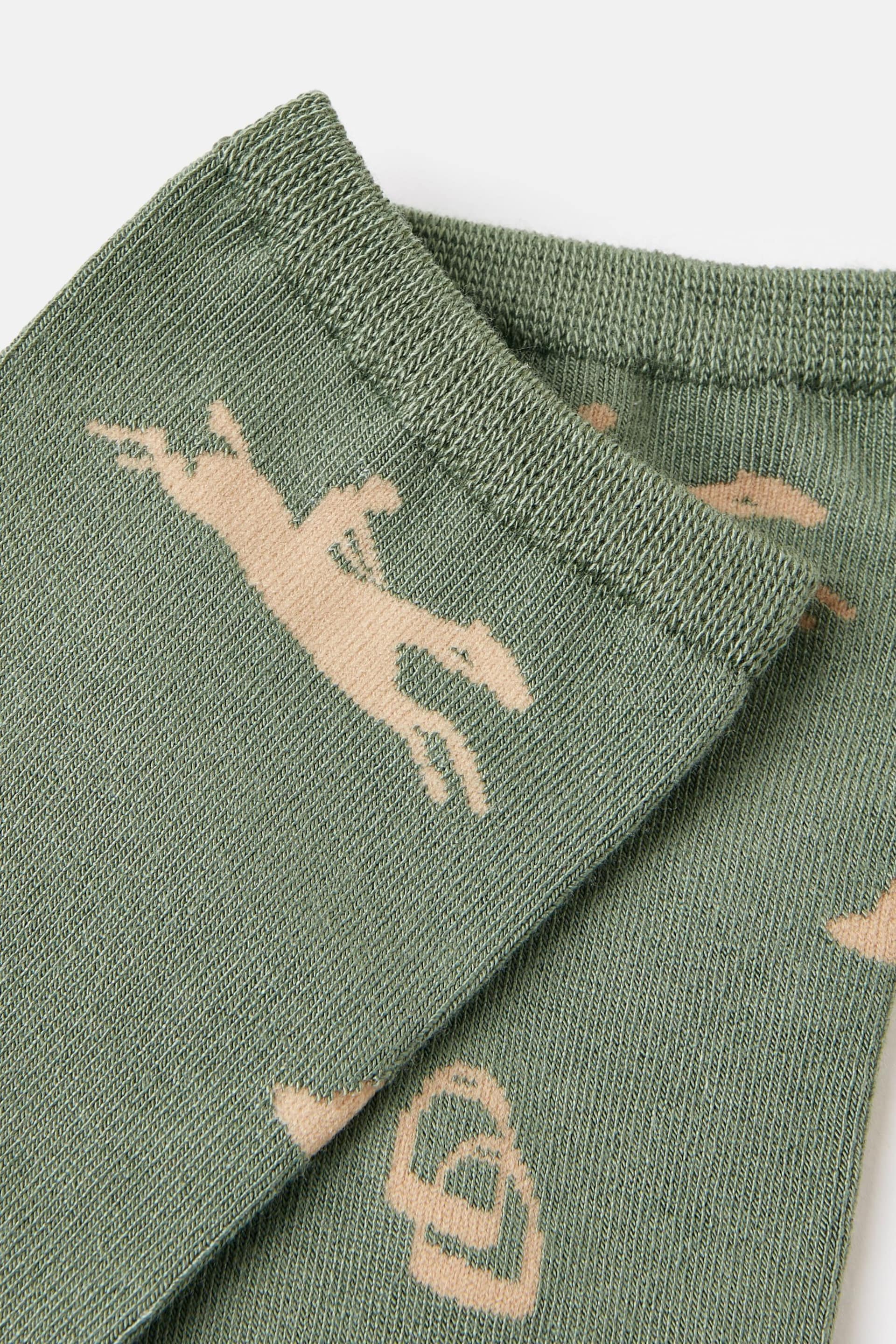 Joules Excellent Everyday Green Equestrian Ankle Socks - Image 3 of 3