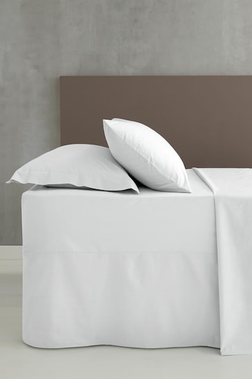 Catherine Lansfield White Percale Fitted Sheet