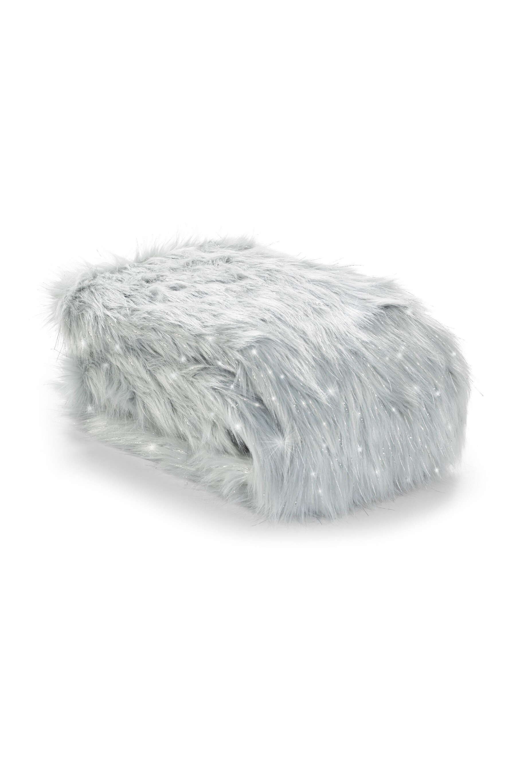 Buy Catherine Lansfield Silver Metallic Faux Fur Throw from Next Luxembourg