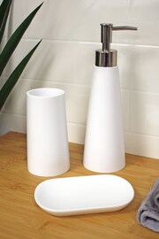 Showerdrape White Set Of 3 Bathroom Accessories Alto - Image 1 of 4