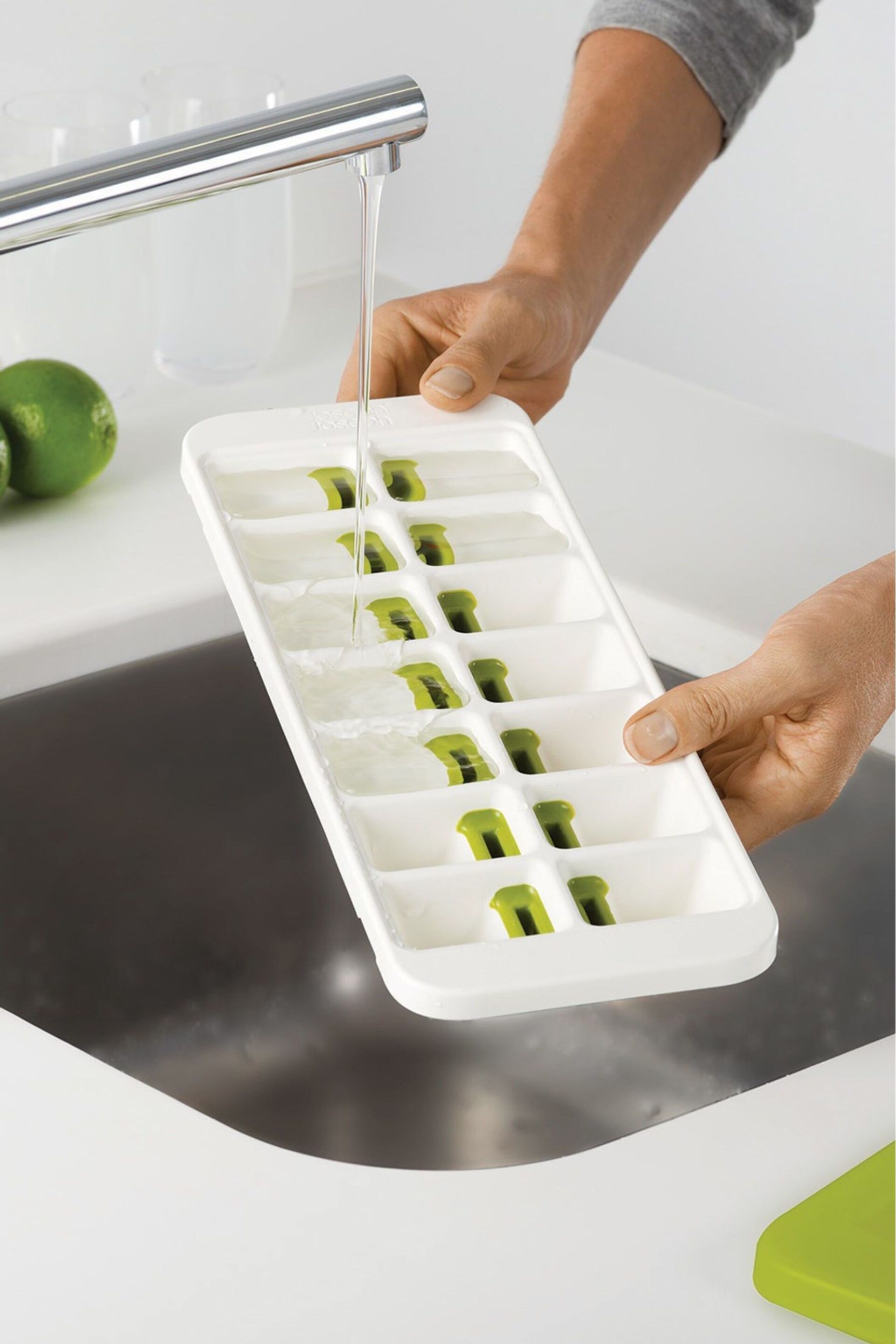 Joseph Joseph White Quicksnap Plus Easy Release Ice Cube Tray - Image 1 of 4