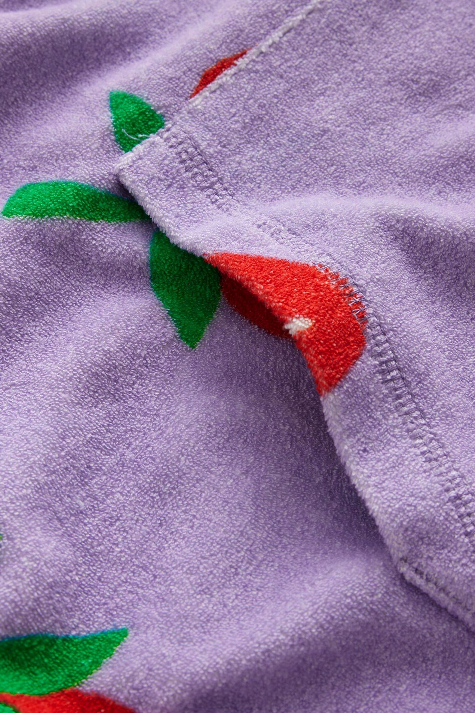 Boden Purple Towelling Throw-On - Image 4 of 4