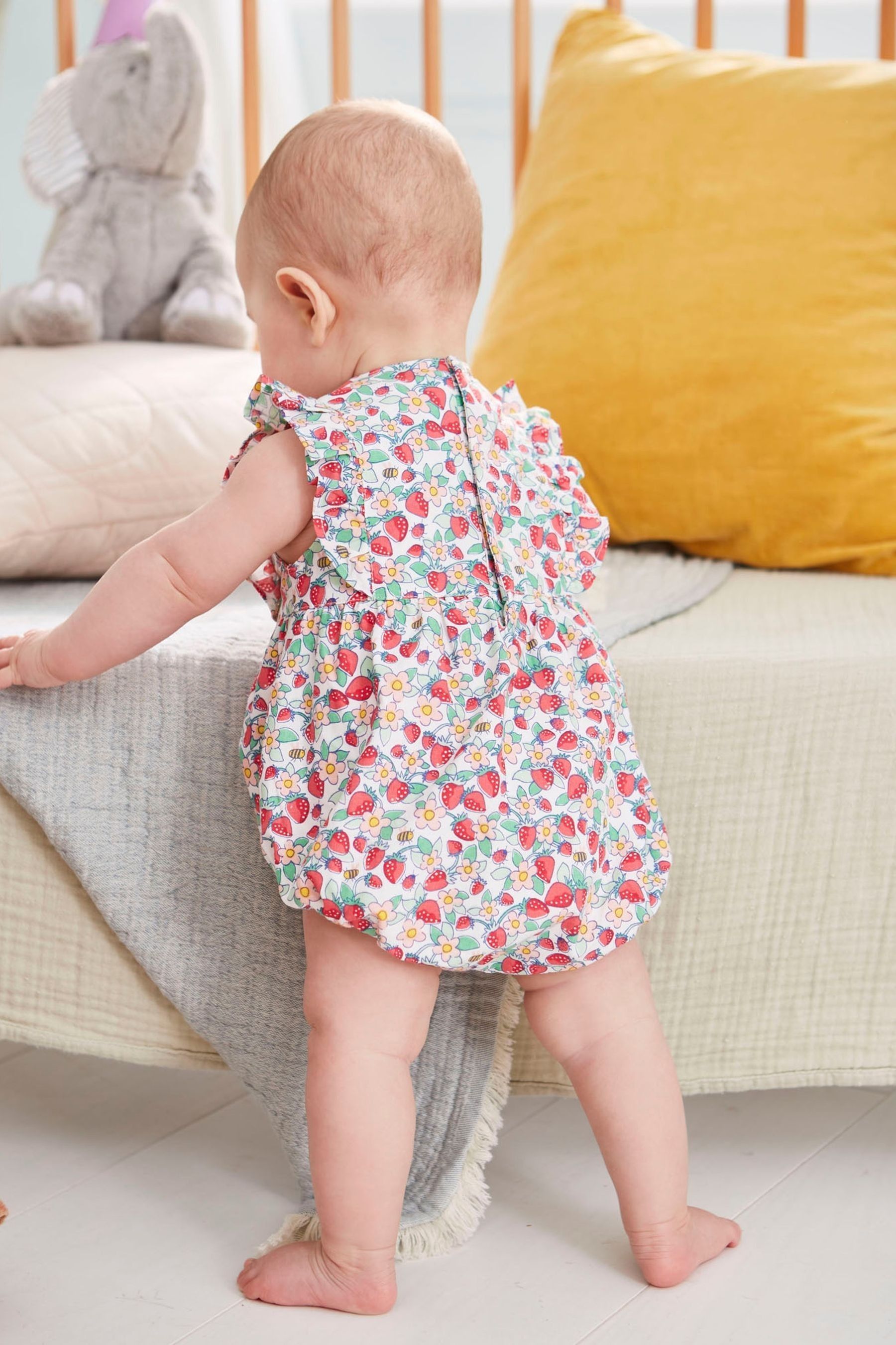 Strawberry baby romper cheap