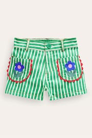 Boden Green Patch Pocket Shorts - Image 1 of 3