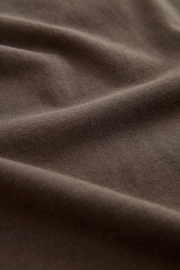 Brown Dark Chocolate Regular Fit Essential Crew Neck T-Shirt - Image 7 of 7