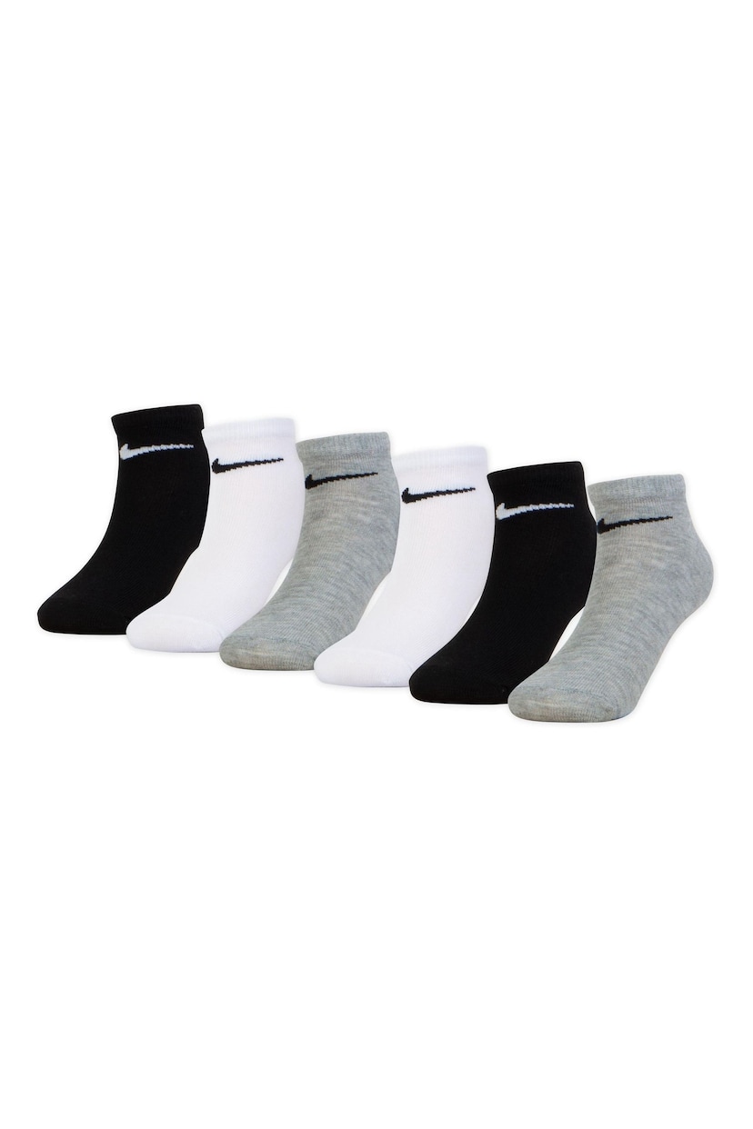 Nike Black Ankle Socks 6 Pack Little Kids - Image 1 of 2