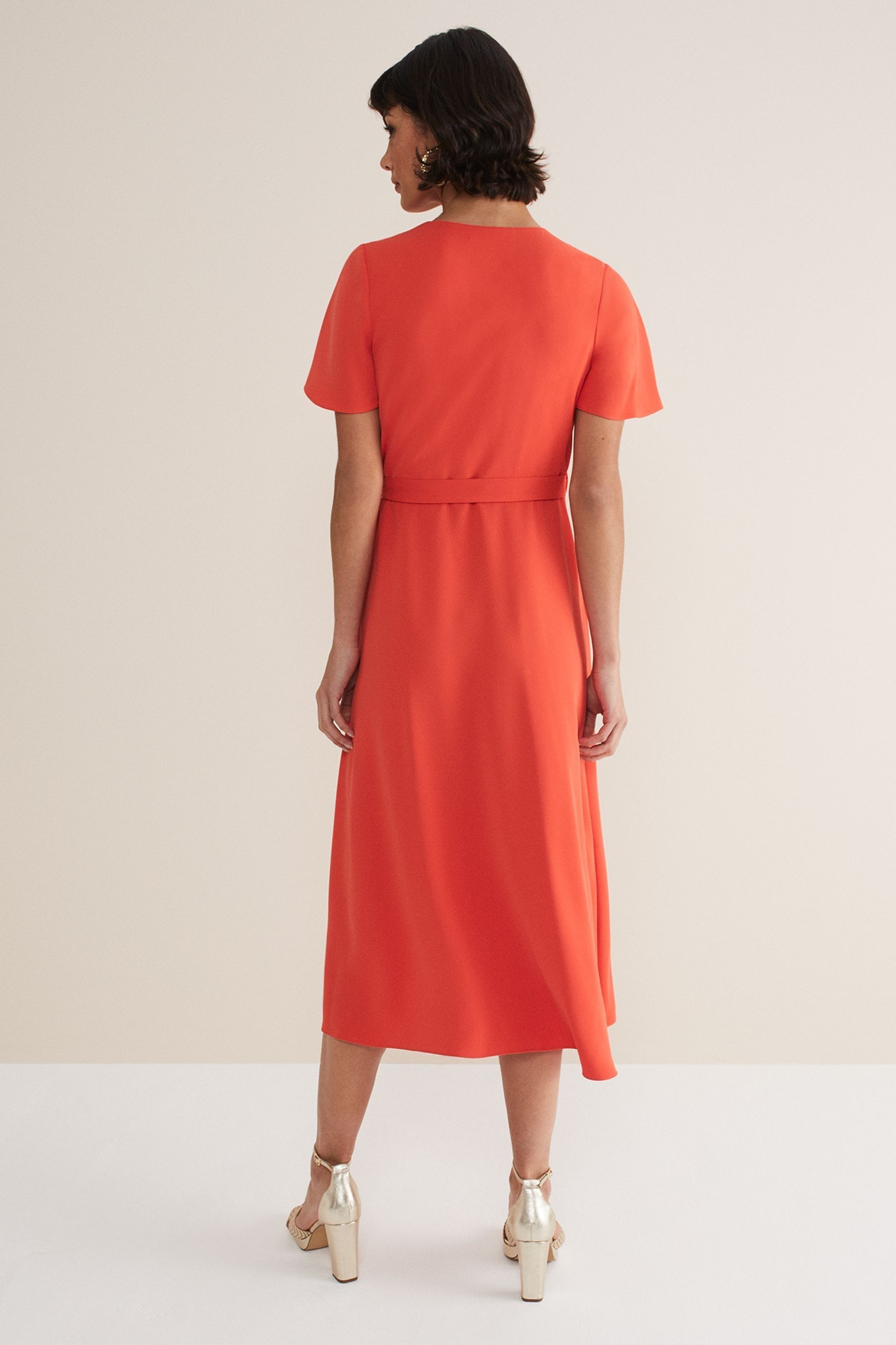 Phase eight red wrap dress 2025