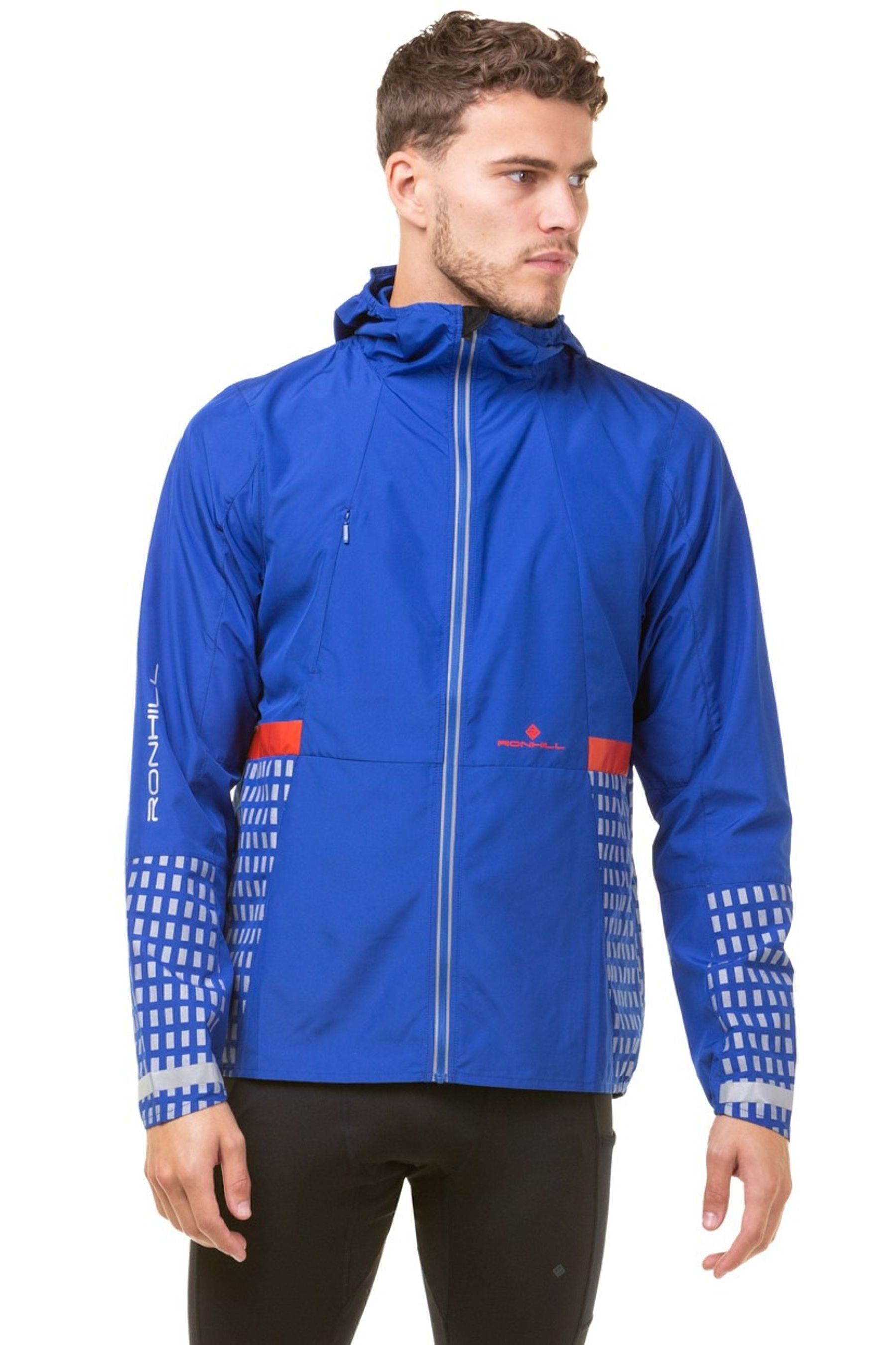 Buy Ronhill Mens Blue Tech Reflective Afterhours Running Jacket from Next Luxembourg