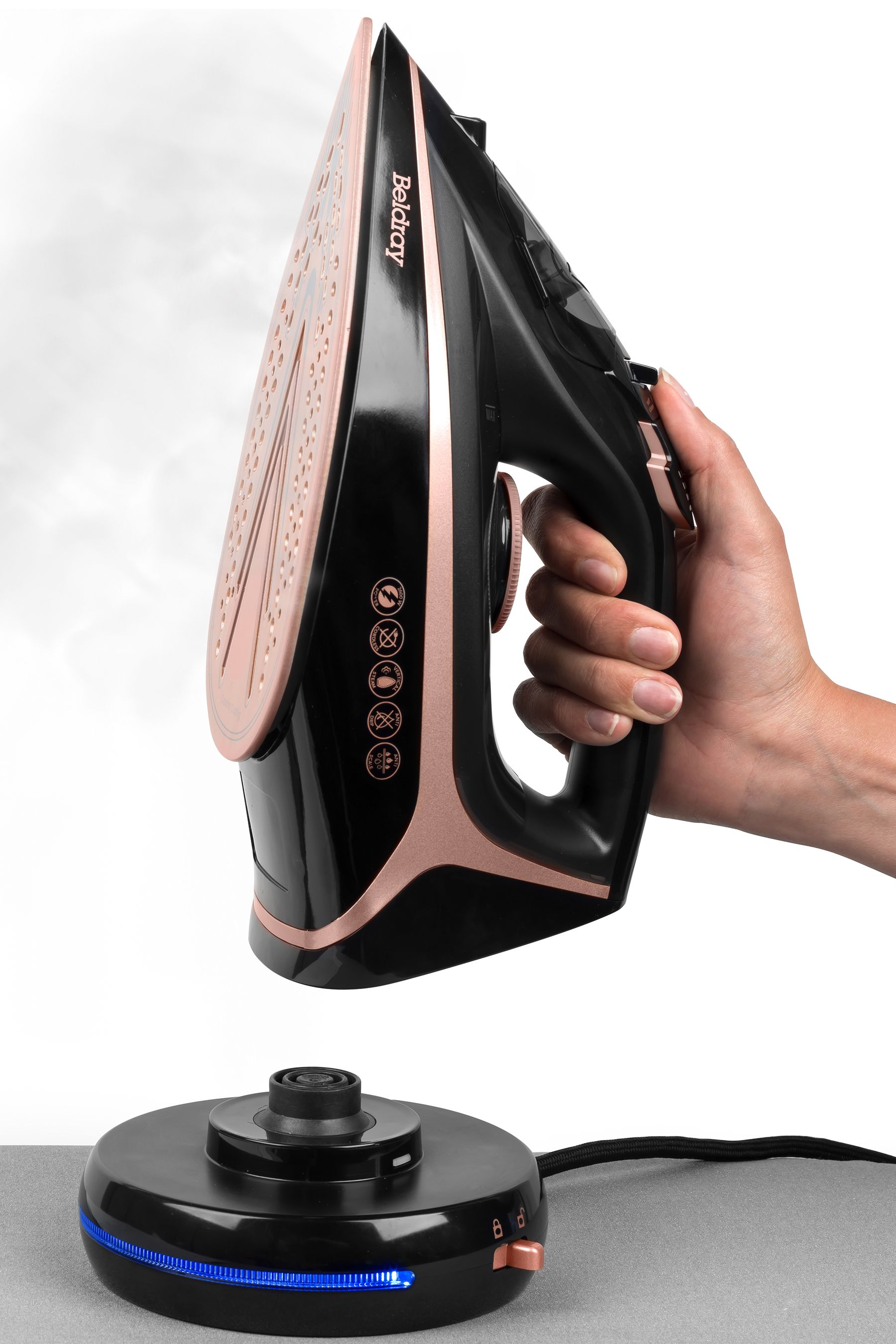 Beldray steam iron on sale rose gold