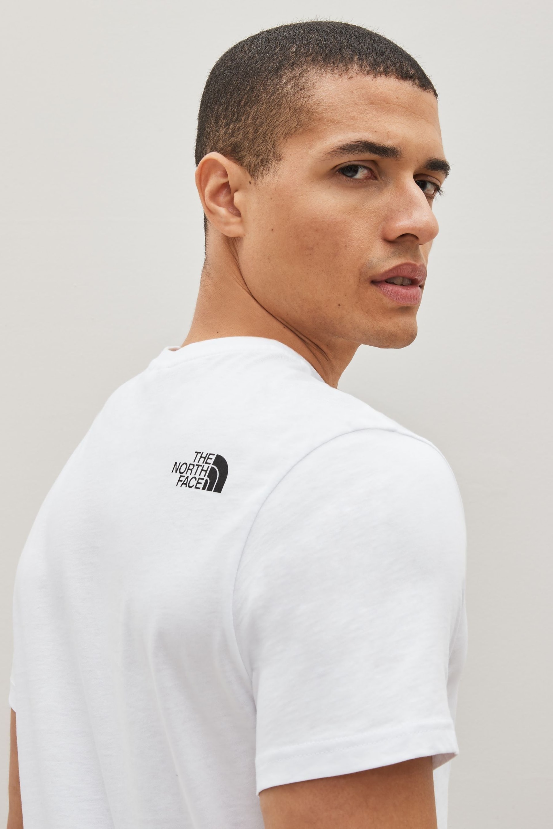 The North Face White/Black Simple Dome Short Sleeve T-Shirt - Image 6 of 7