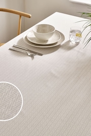 Natural Geo Wipe Clean Table Cloth - Image 1 of 4