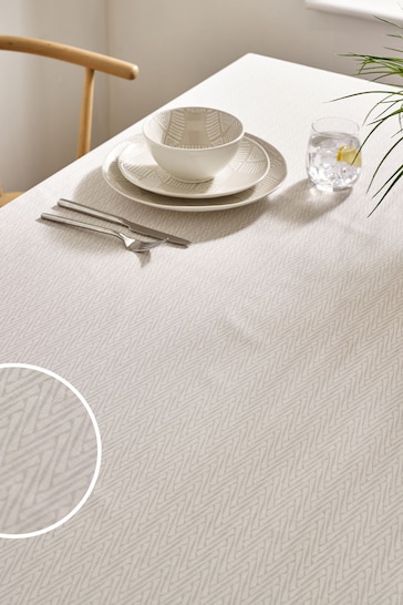 Natural Geo Wipe Clean Table Cloth