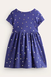 Boden Blue Short-Sleeved Fun Jersey Dress - Image 2 of 3