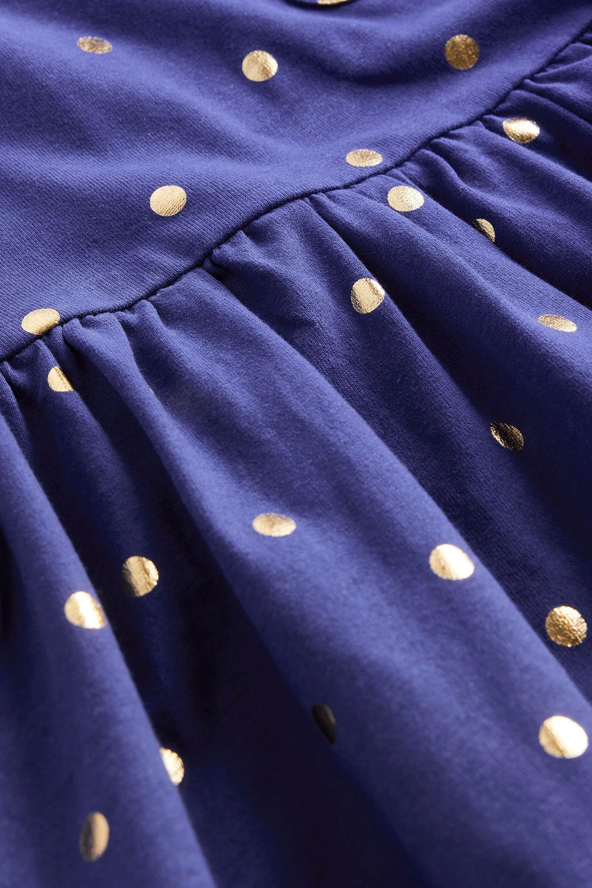 Boden Blue Short-Sleeved Fun Jersey Dress - Image 3 of 3