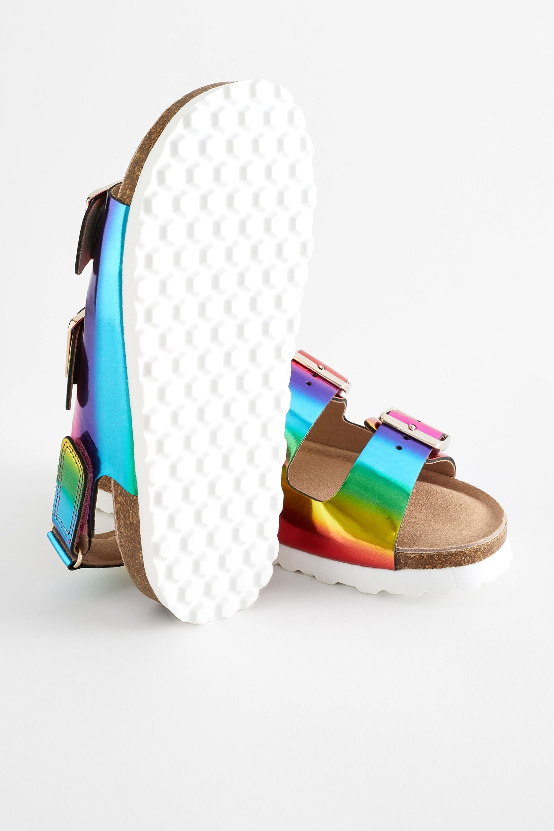 Next rainbow flip flops top