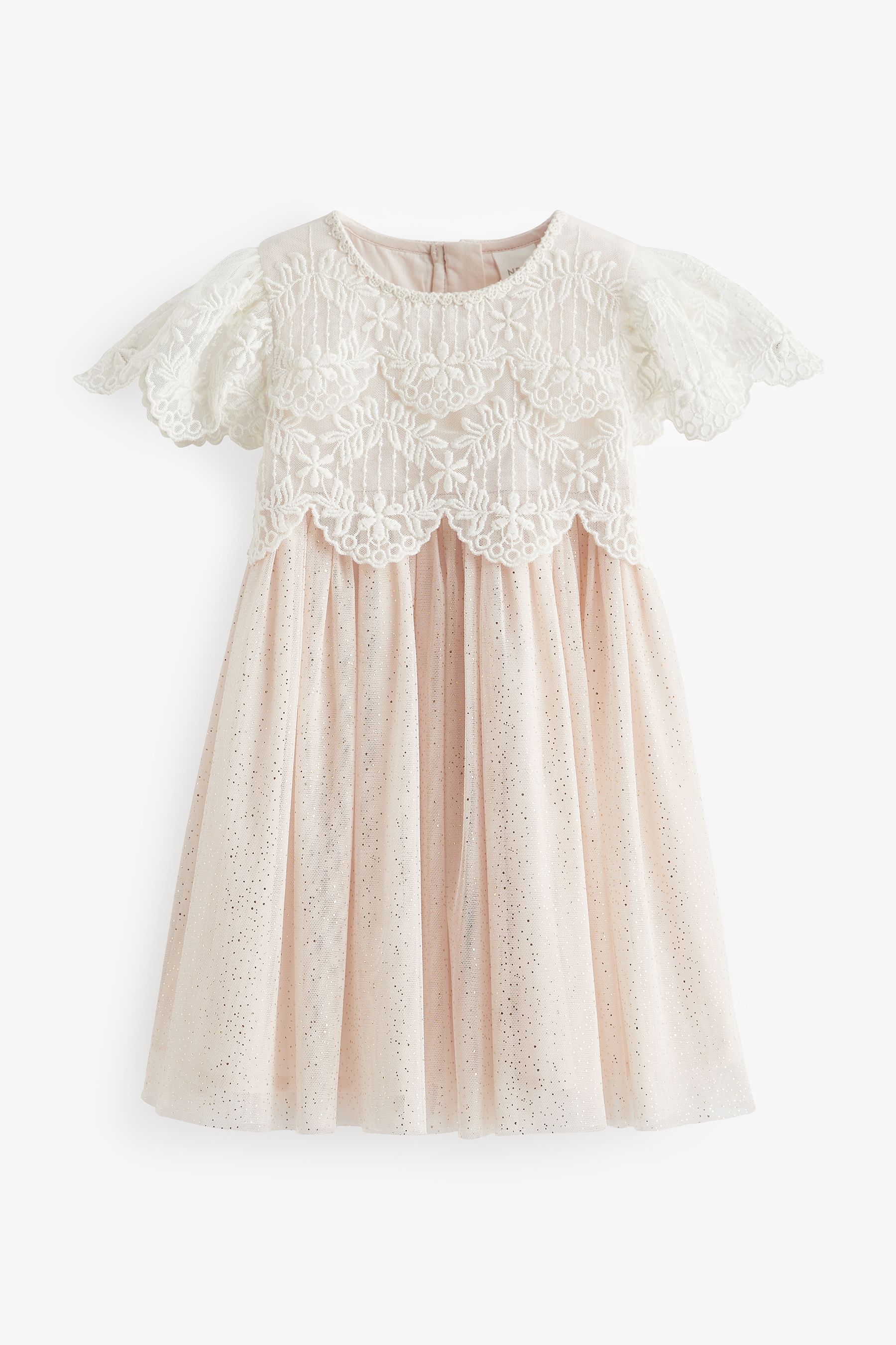 Buy Pink Mesh Lace Dress 3mths 7yrs from the Next UK online shop