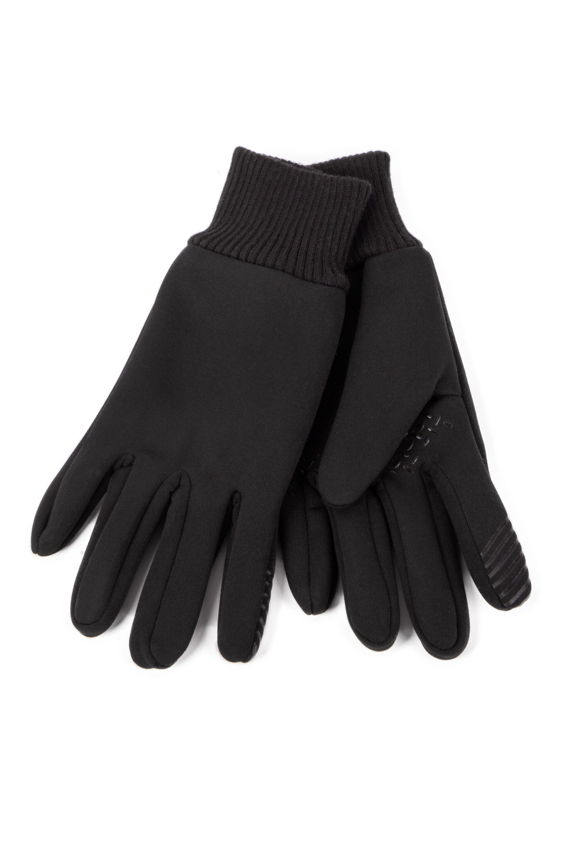 Totes Black Ladies Smartouch Thermal Lined Stretch Gloves - Image 2 of 4