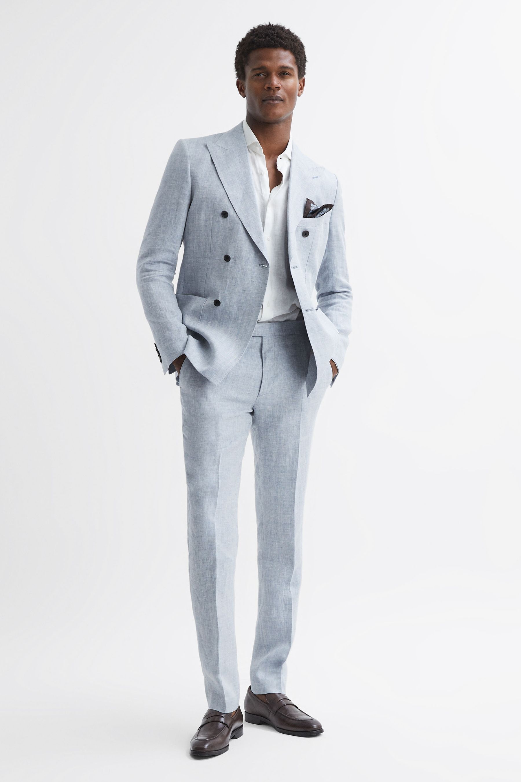 Reiss light blue suit cheap