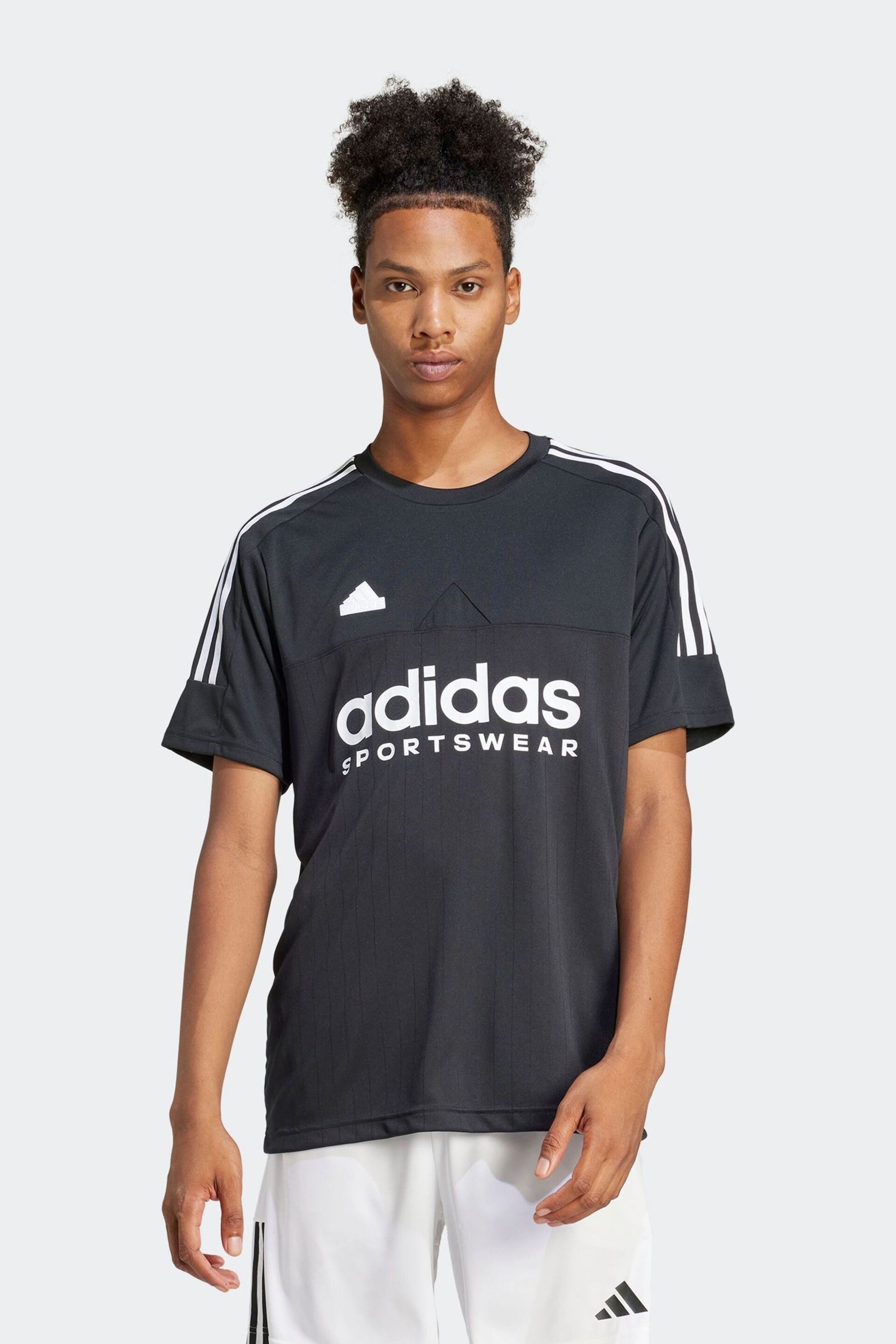 adidas Black Tiro T-Shirt - Image 1 of 7