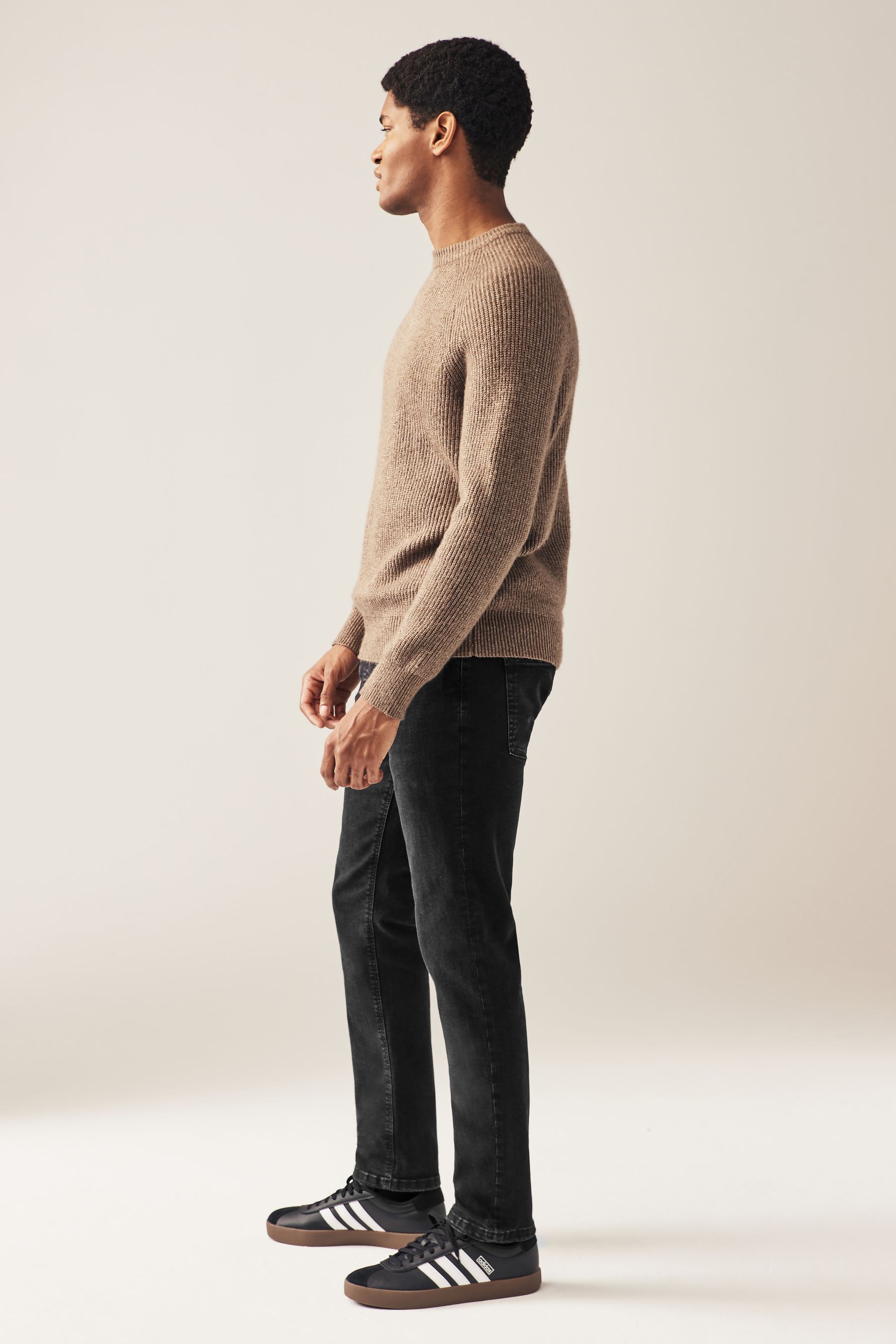 Mens slim fit black jeans uk clearance