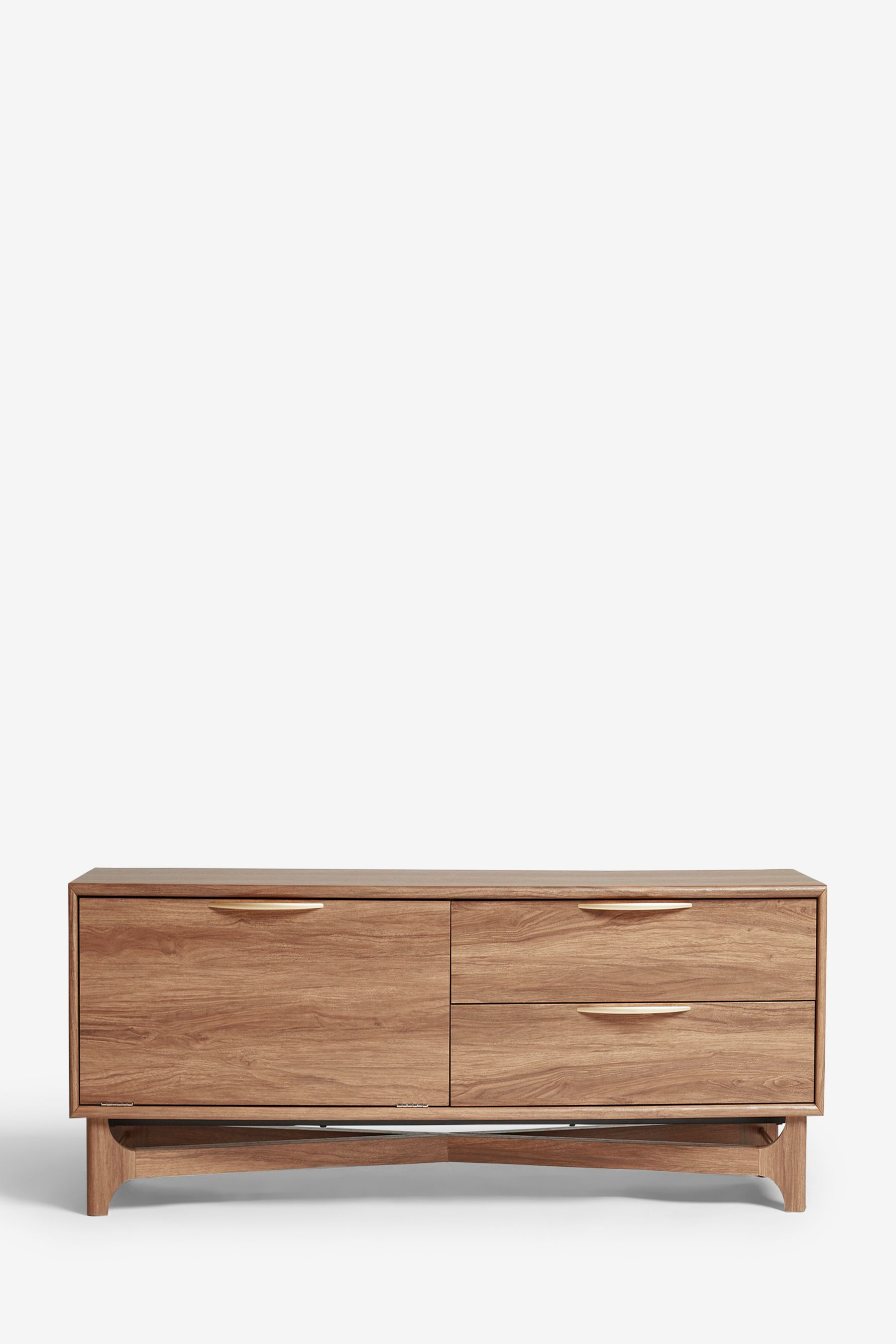 Dark Jackson Walnut Effect TV Unit Up to 65 Inch