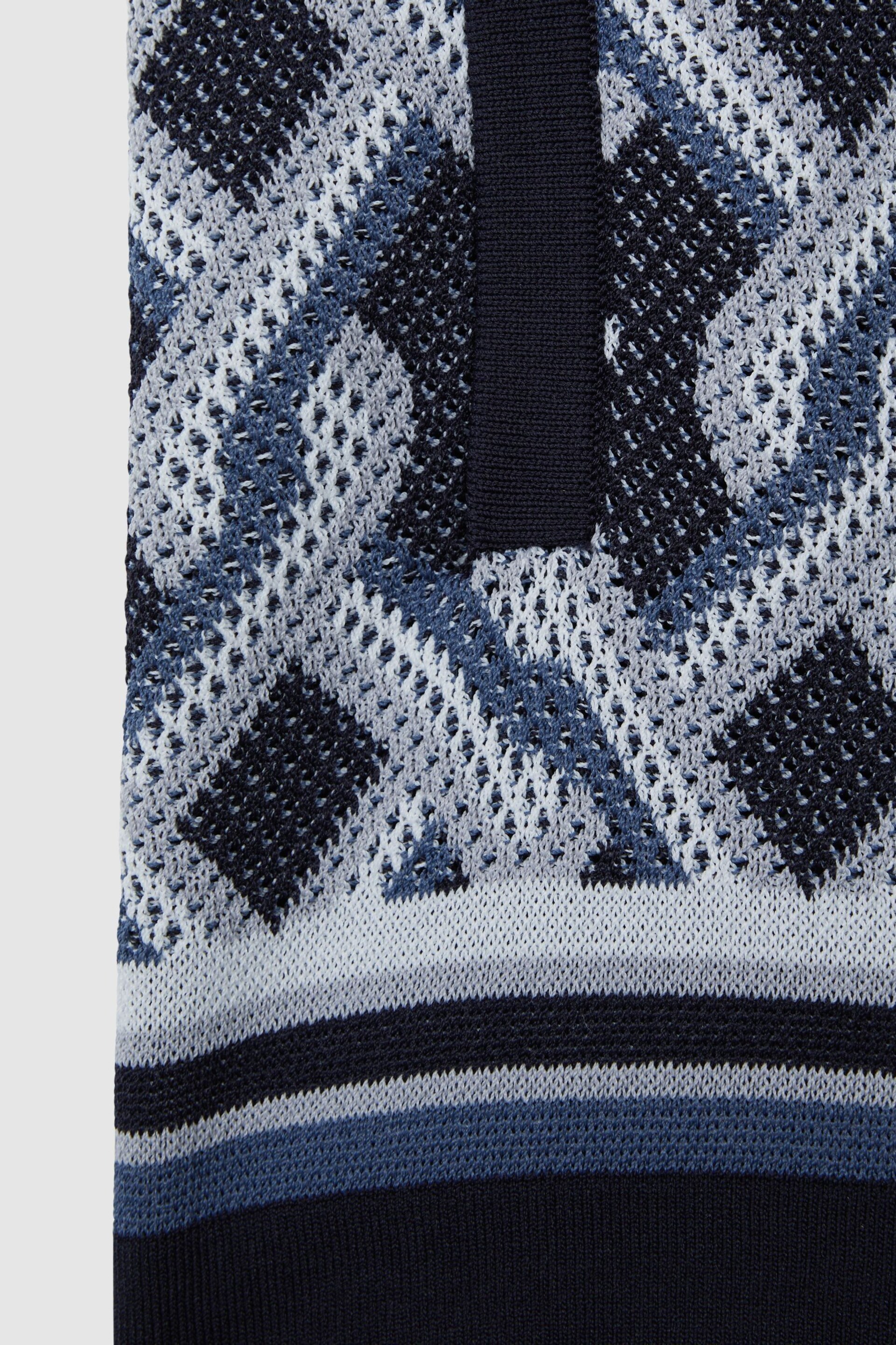 Reiss Navy Multi Jack Junior Knitted Elasticated Waistband Shorts - Image 6 of 6