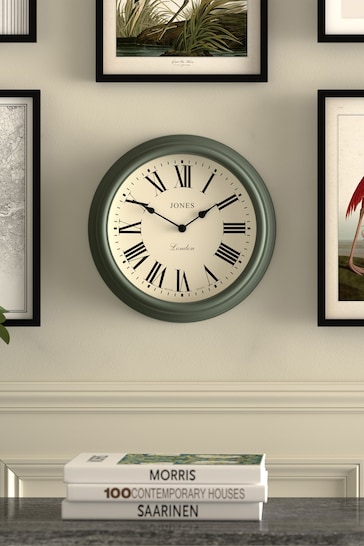 Jones Clocks Green A Decorative Wall Clock