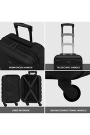 Set Of 2 Large Check-In & Small Carry-On Hardcase Travel Suitcase - Image 2 of 7