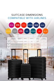 Set Of 2 Large Check-In & Small Carry-On Hardcase Travel Suitcase - Image 4 of 7