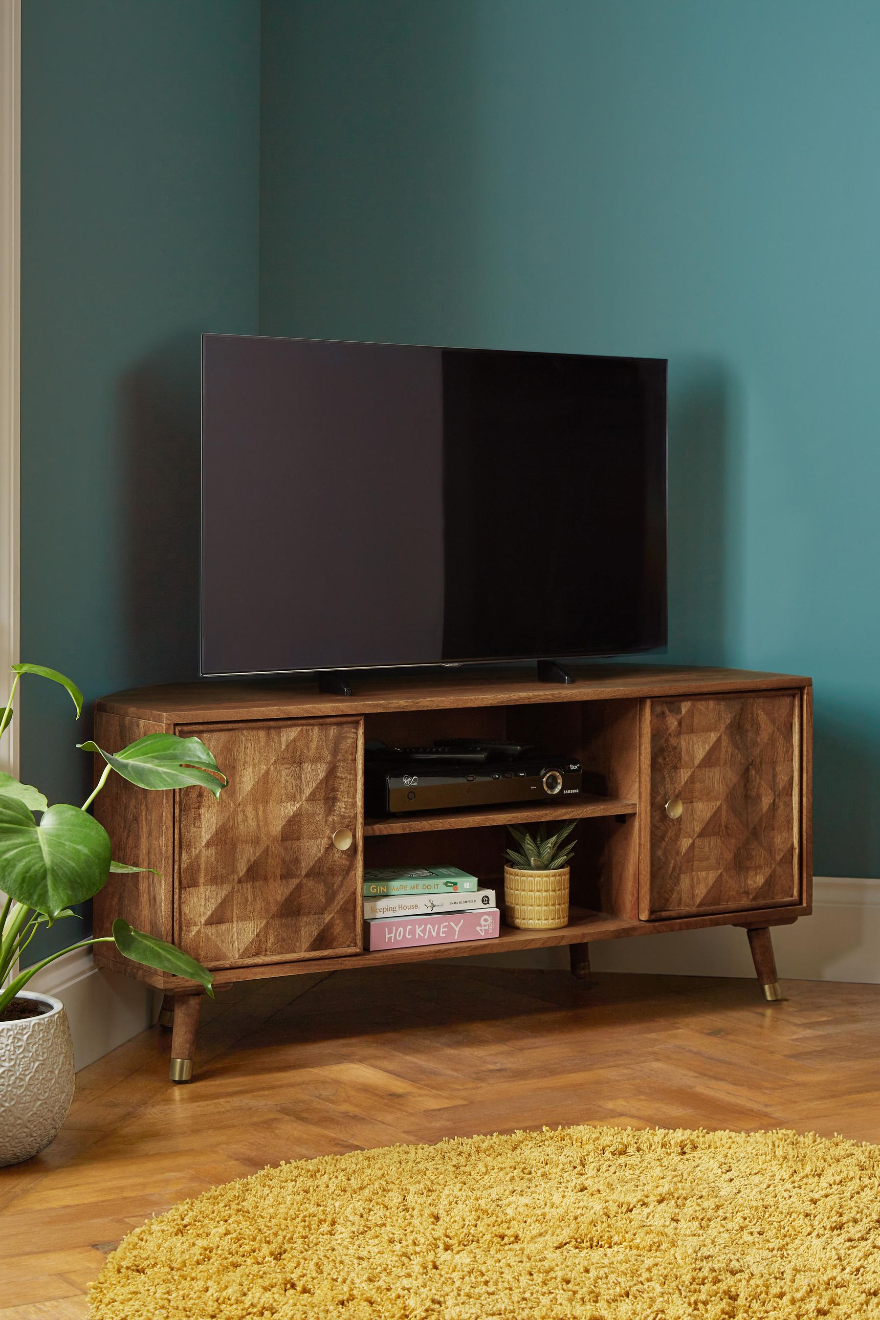 Mango wood outlet tv unit next