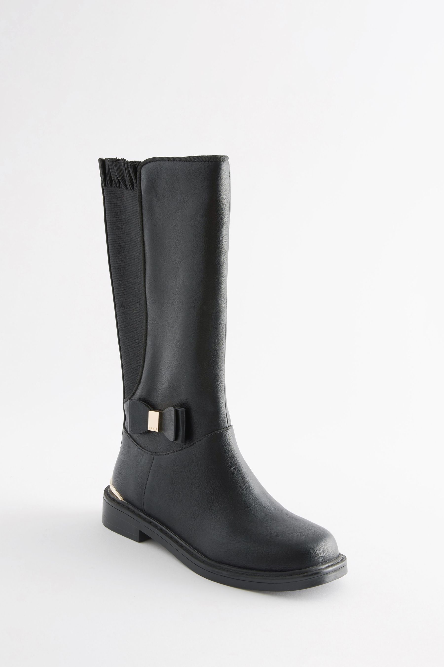 Girls ted baker black boots clearance