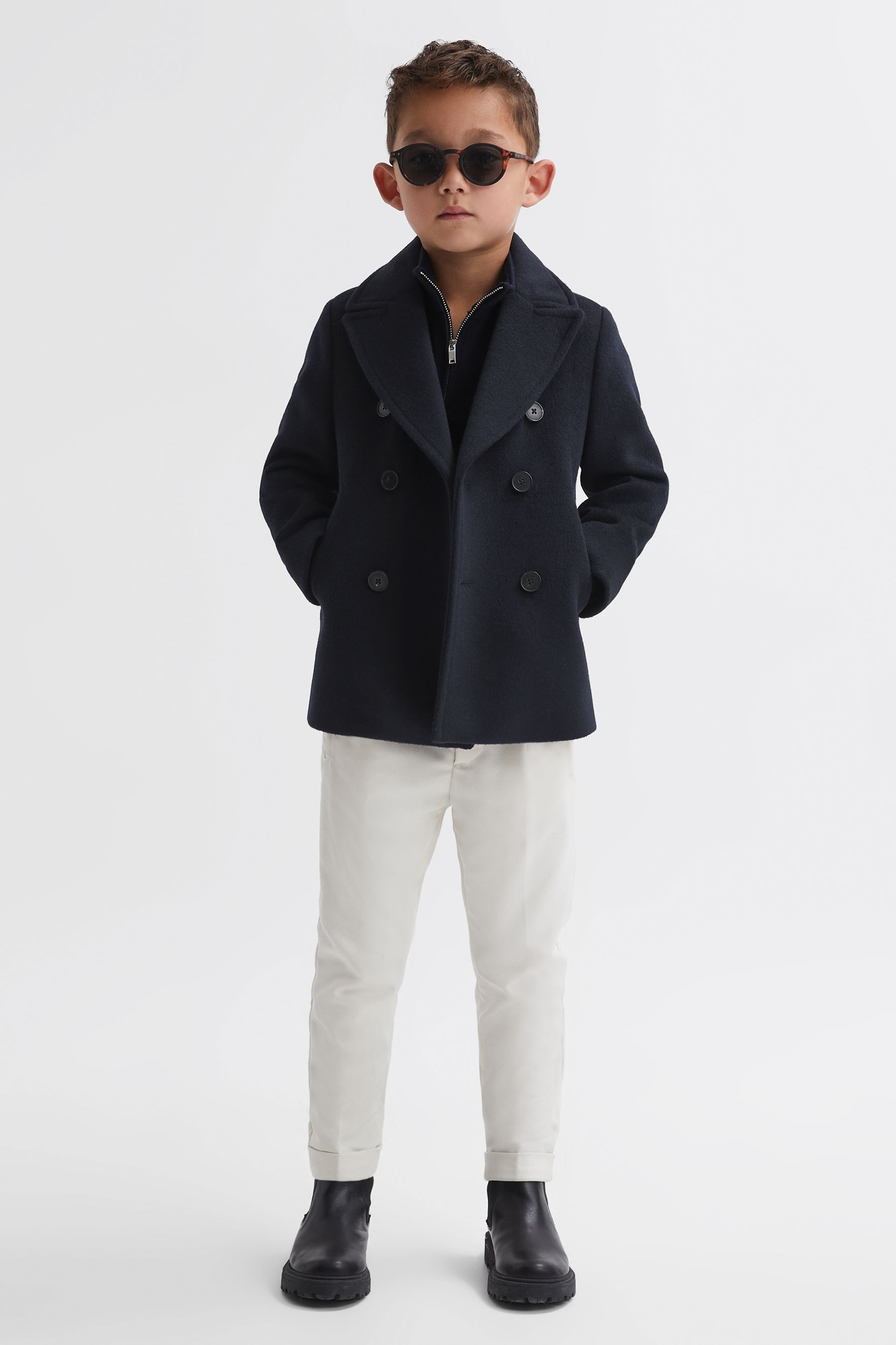 Juniors black peacoat online