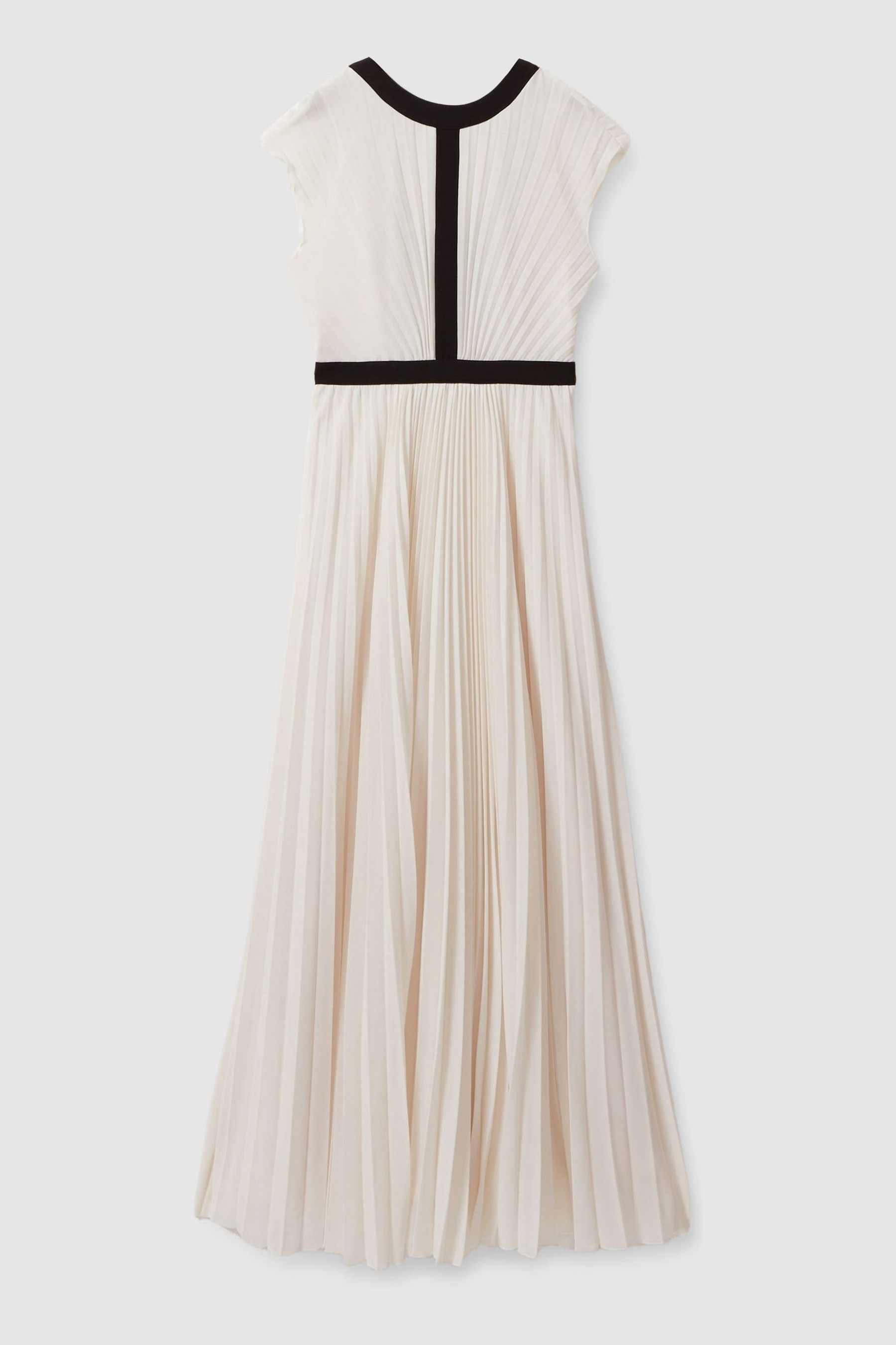Buy Reiss White Harley Pleated Maxi Dress from the Next UK online shop