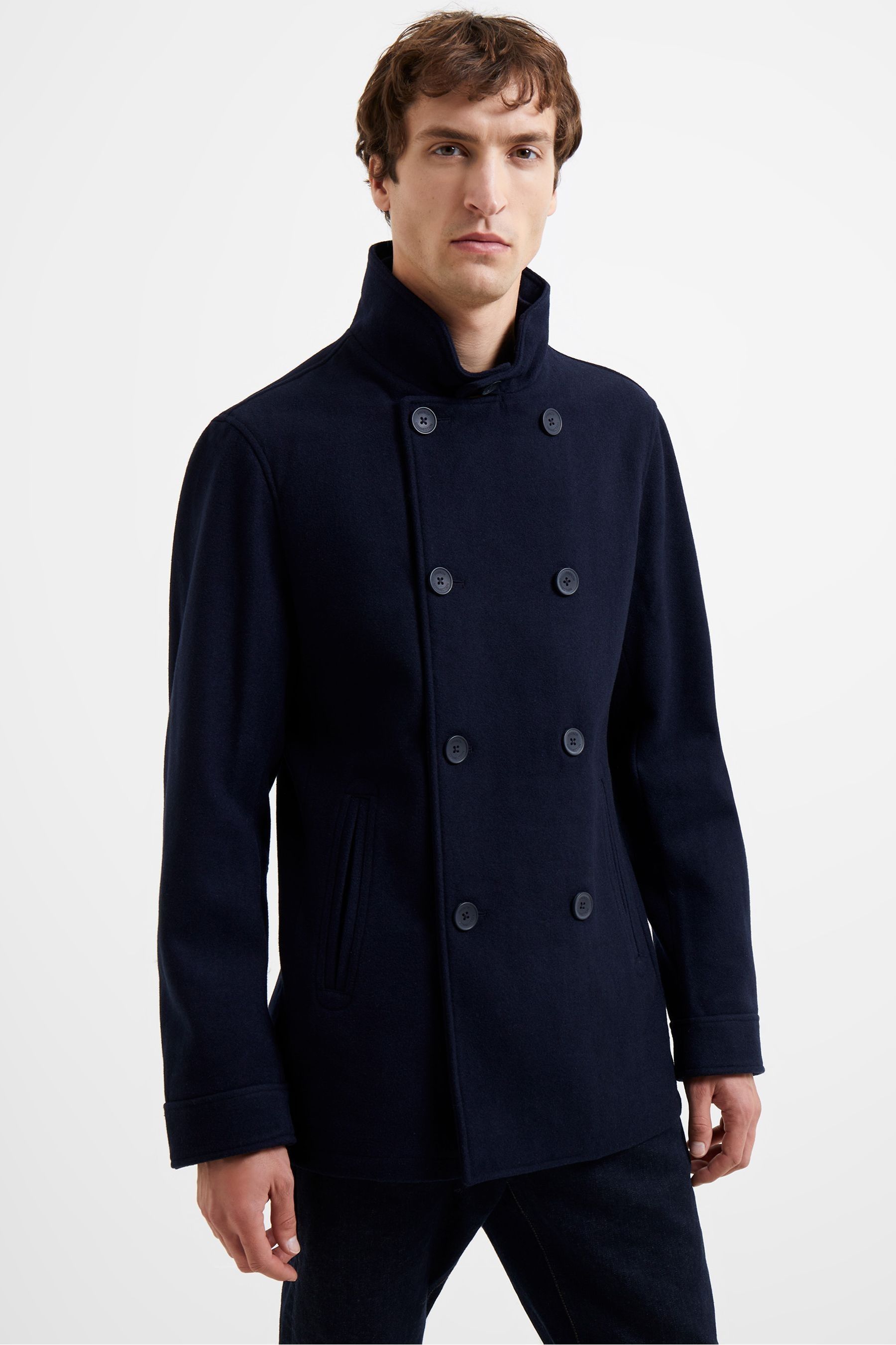 French connection navy coat clearance