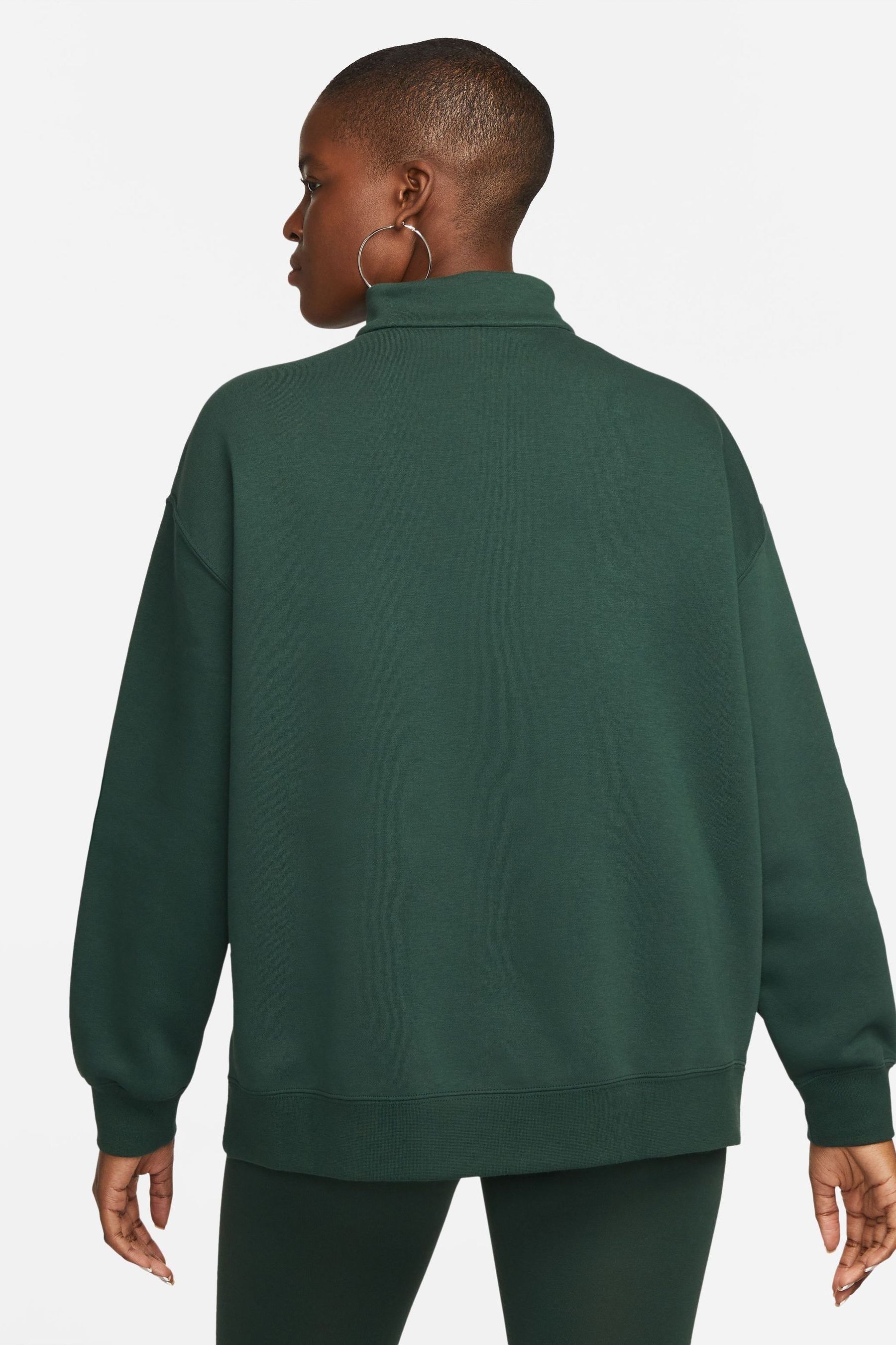 Buy Nike Green Essential Quarter Zip Fleece from Next Lithuania