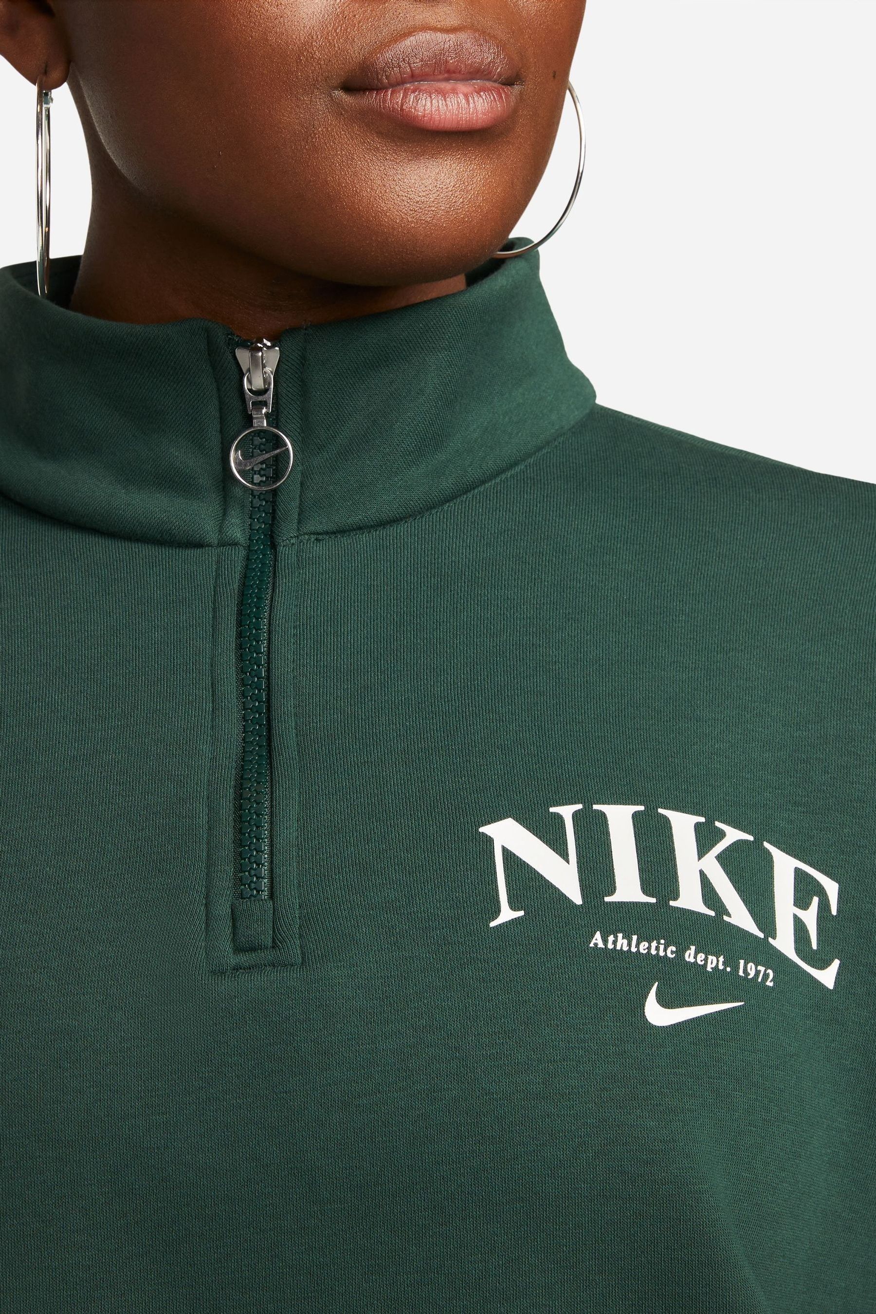 Buy Nike Green Essential Quarter Zip Fleece from Next Germany